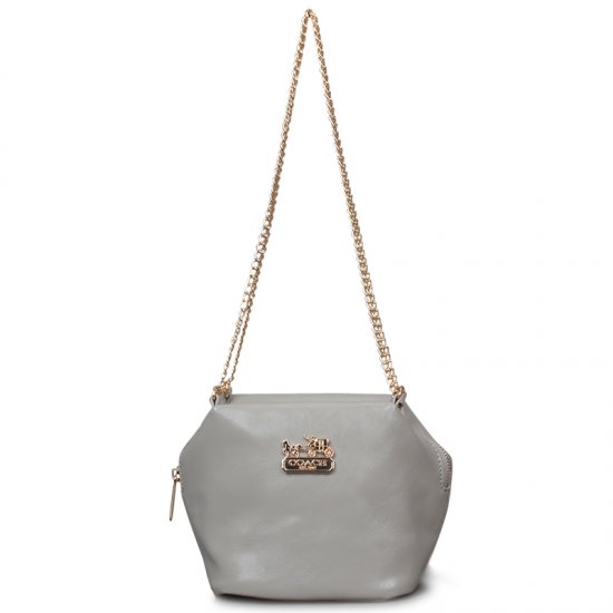 Coach Saffiano Logo Small Grey Crossbody Bags EMI Coach Saffiano Logo Small Grey Crossbody Bags EMI